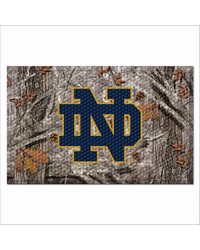 Notre Dame Fighting Irish Rubber Scraper Door Mat Camo ND Logo Camo by   