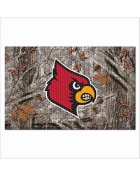 Louisville Cardinals Rubber Scraper Door Mat Camo Camo by   