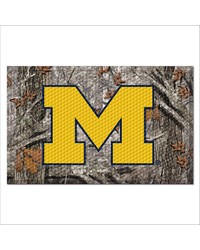 Michigan Wolverines Rubber Scraper Door Mat Camo Camo by   