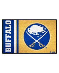 Buffalo Sabres Starter Mat Accent Rug  19in. x 30in. Uniform Design Navy by   