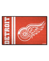 Detroit Red Wings Starter Mat Accent Rug  19in. x 30in. Uniform Design Red by   