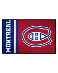 Montreal Canadiens Starter Mat Accent Rug  19in. x 30in. Uniform Design Blue by   