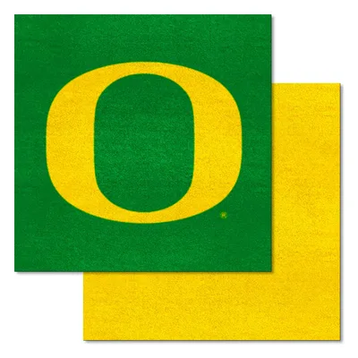 Fan Mats  LLC Oregon Ducks Team Carpet Tiles Green