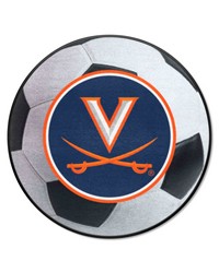 Virginia Cavaliers Soccer Ball Mat by   