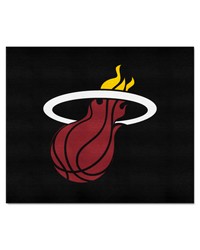 Miami Heat Tailgater Rug  5ft. x 6ft. Black by   