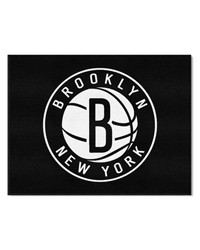 Brooklyn Nets AllStar Rug  34 in. x 42.5 in. Black by   