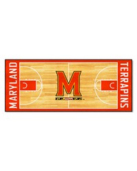 Maryland Terrapins Court Runner Rug  30in. x 72in. Red by   