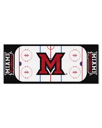 Miami OH Redhawks Rink Runner  30in. x 72in. Black by   