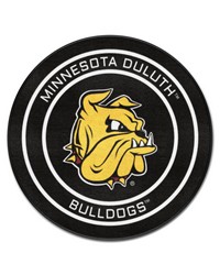 MinnesotaDuluth Bulldogs Hockey Puck Rug  27in. Diameter Black by   