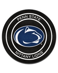 Penn State Nittany Lions Hockey Puck Rug  27in. Diameter Black by   