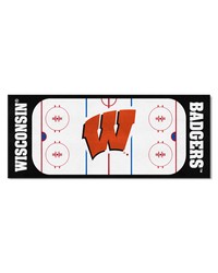 Wisconsin Badgers Rink Runner  30in. x 72in. Red by   