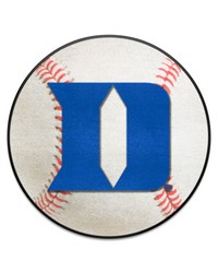 Duke Blue Devils Baseball Rug  27in. Diameter D Logo White by   