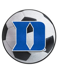 Duke Blue Devils Soccer Ball Rug  27in. Diameter D Logo White by   