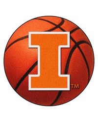 Illinois Illini Basketball Rug by   