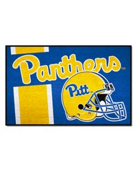Pitt Panthers Starter Mat Accent Rug  19in. x 30in. Uniform Design Navy by   