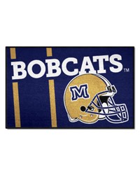 Montana State Grizzlies Starter Mat Accent Rug  19in. x 30in. Uniform Design Blue by   