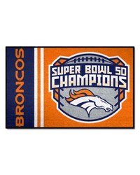 Denver Broncos Starter Mat Accent Rug  19in. x 30in. 2016 Super Bowl L Champions Orange by   