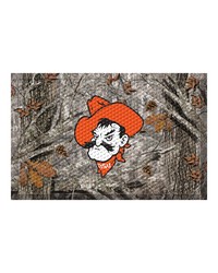 Oklahoma State Cowboys Rubber Scraper Door Mat Camo Color  OSU Logo Camo by   