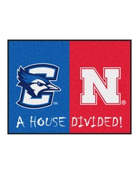 House Divided  Creighton   Nebraska House Divided House Divided Rug  34 in. x 42.5 in. Multi by   