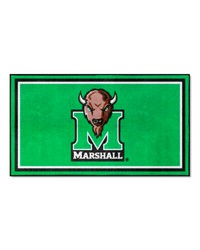 Marshall Thundering Herd 3ft. x 5ft. Plush Area Rug Green by   