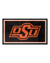 Oklahoma State Cowboys 3ft. x 5ft. Plush Area Rug Black by   
