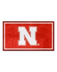 Nebraska Cornhuskers 3ft. x 5ft. Plush Area Rug Red by   