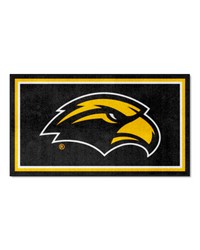 Southern Miss Golden Eagles 3ft. x 5ft. Plush Area Rug Black by   