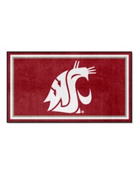 Washington State Cougars 3ft. x 5ft. Plush Area Rug Red by   