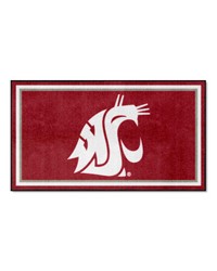 Washington State Cougars 3x5 Rug by  Fairwinds Studio 