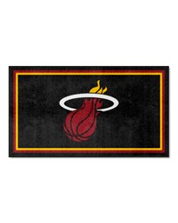 Miami Heat 3ft. x 5ft. Plush Area Rug Black by   