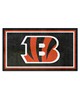 Fan Mats  LLC Cincinnati Bengals 3x5 Rug Black