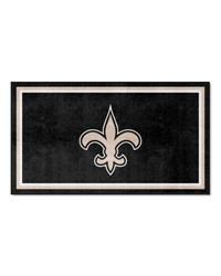 New Orleans Saints 3ft. x 5ft. Plush Area Rug Black by   