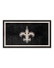 Fan Mats LLC New Orleans Saints 3x5 Rug Black