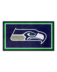Seattle Seahawks 3ft. x 5ft. Plush Area Rug Navy by   