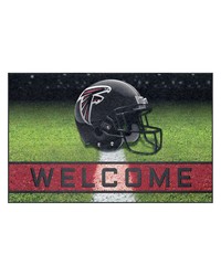 Atlanta Falcons Rubber Door Mat  18in. x 30in. Red by   