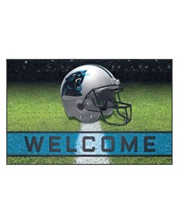 Carolina Panthers Rubber Door Mat  18in. x 30in. Black by   
