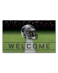 Carolina Panthers Rubber Door Mat  18in. x 30in. Black by   