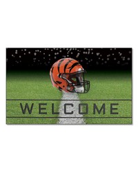 Cincinnati Bengals Rubber Door Mat  18in. x 30in. Black by   