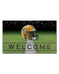 Green Bay Packers Rubber Door Mat  18in. x 30in. Green by   