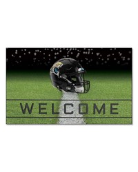 Jacksonville Jaguars Rubber Door Mat  18in. x 30in. Black by   