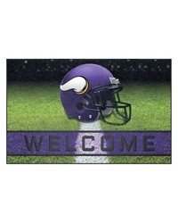Minnesota Vikings Rubber Door Mat  18in. x 30in. Purple by   