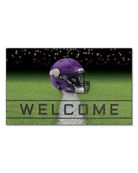 Minnesota Vikings Rubber Door Mat  18in. x 30in. Purple by   