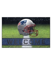 New England Patriots Rubber Door Mat  18in. x 30in. Navy by   