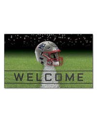 New England Patriots Rubber Door Mat  18in. x 30in. Navy by   