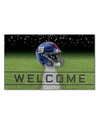 New York Giants Rubber Door Mat  18in. x 30in. Dark Blue by   