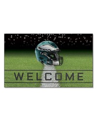 Philadelphia Eagles Rubber Door Mat  18in. x 30in. Green by   