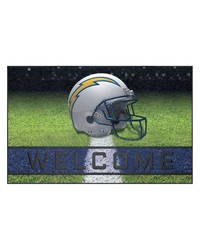 Los Angeles Chargers Rubber Door Mat  18in. x 30in. Navy by   