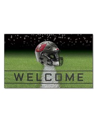 Tampa Bay Buccaneers Rubber Door Mat  18in. x 30in. Gray by   