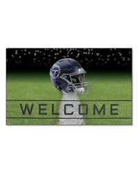 Tennessee Titans Rubber Door Mat  18in. x 30in. Navy by   