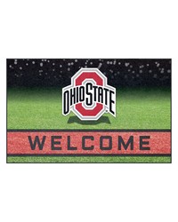 Ohio State Buckeyes Rubber Door Mat  18in. x 30in. Red by   
